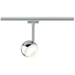 Paulmann 1-Phasen LED Schienenspot URAIL CAPSULE II, 6W 2700K 420lm 30°, dimmbar, Chrom matt PAUL-95455