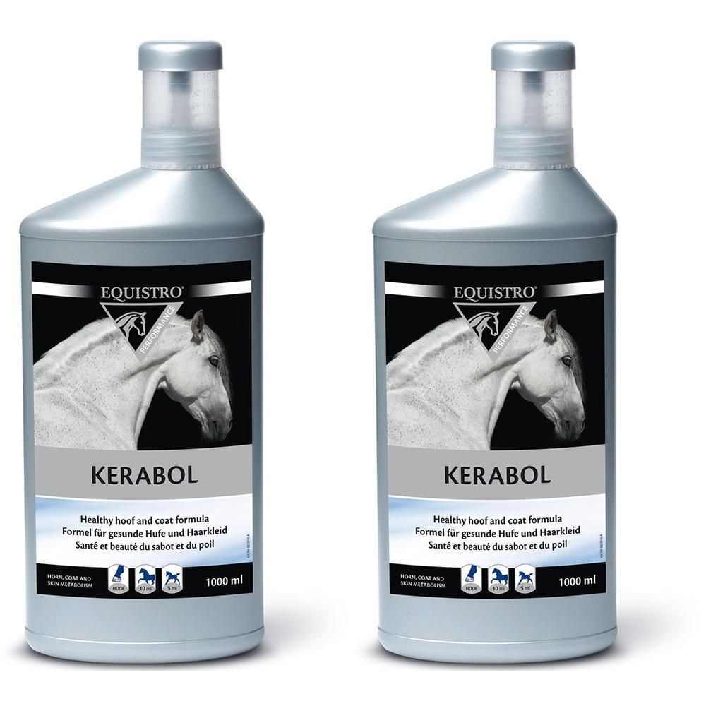Equistro Kerabol Erg.Futterm.flüssig f.Pferde 2x 2x1 l Flüssigkeit
