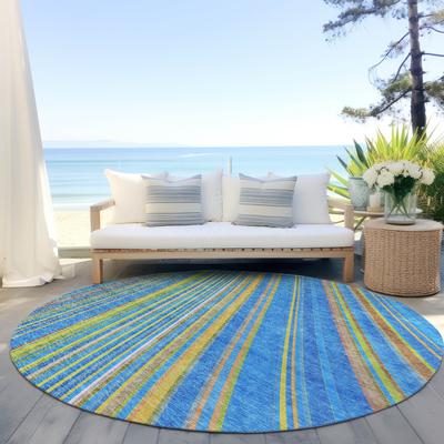 Addison Rugs Machine Washable Indoor/ Outdoor Stripe Wave Chantille Rug