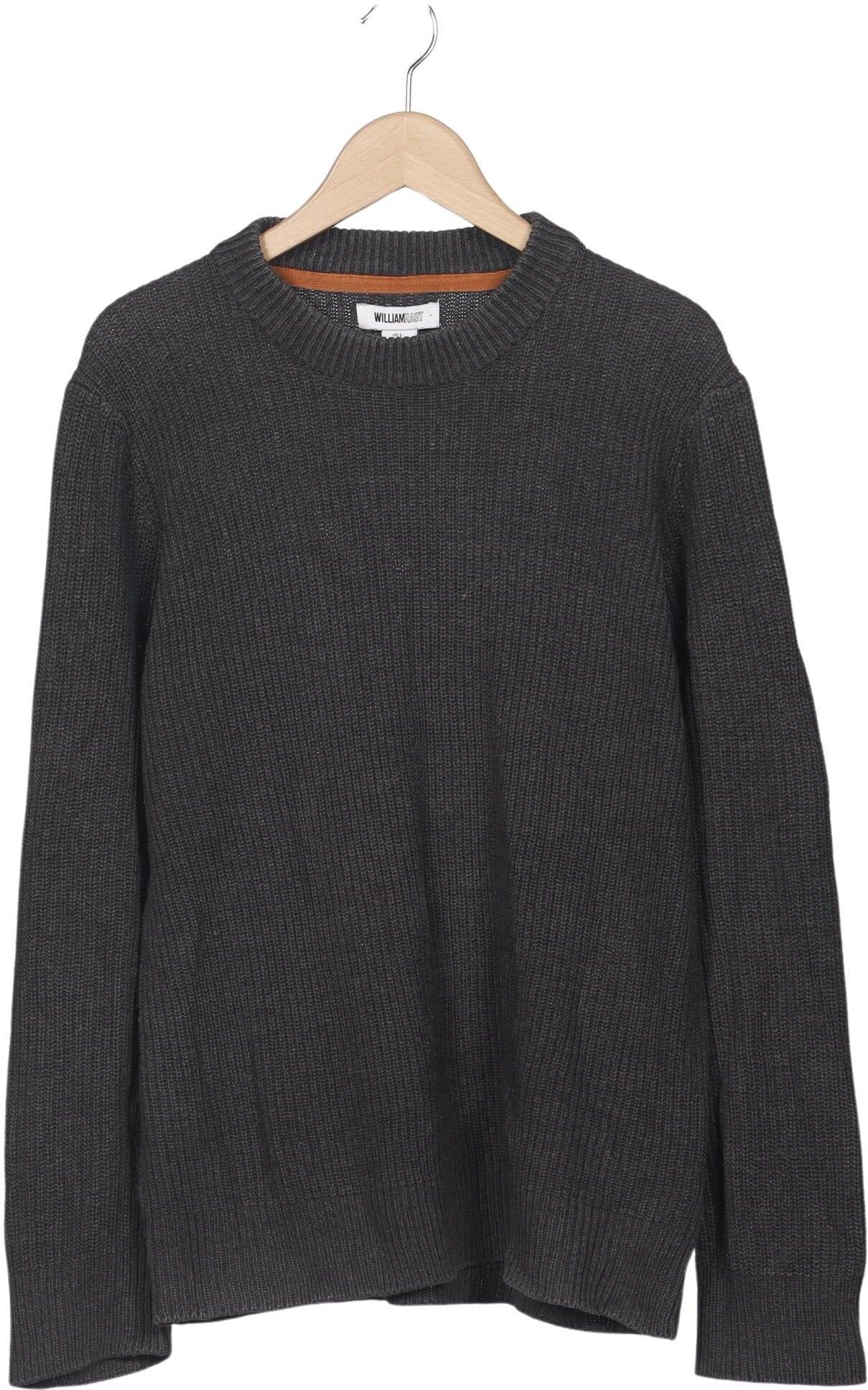 William Rast Herren Pullover, Grau, Gr. L, Baumwolle / Synthetik - Second Hand