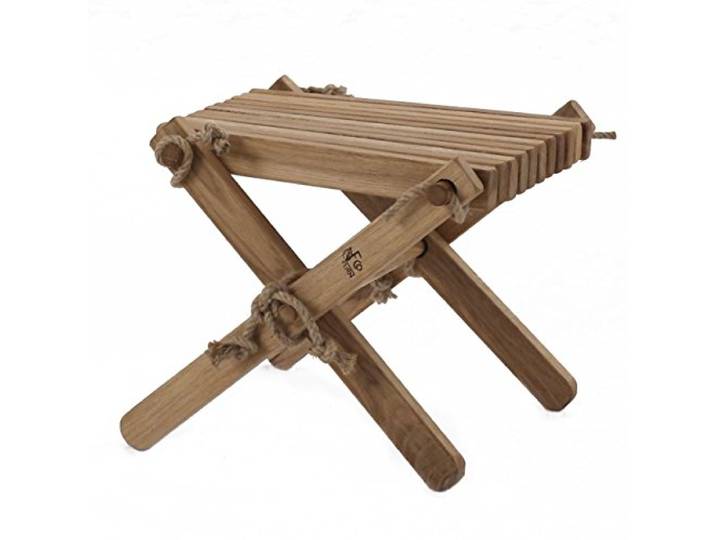 Ecofurn Lilli geölt montiert Beistelltisch/Foot Rest, Holz, Eiche, braun