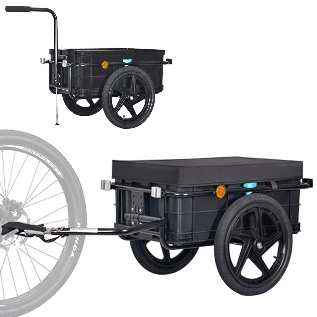 Fahrradanhänger und Handwagen - Transportbox 70 Liter - Recyclingfähiger Kunststoff
