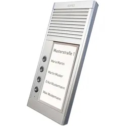 Agfeo, Klingel + Türsprechanlage, DoorSpeak 4 - Verkabelt - IP33 - Silber - Wand - 115 mm - 235 mm (Kabelgebunden)