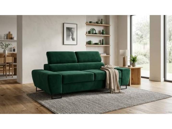 Family Meble Sofa Savio Aura, 2-Sitzer – Grün – lit 37