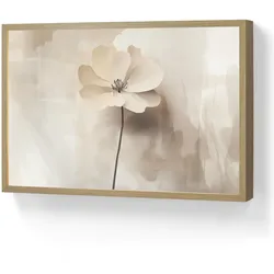 WANDLEUCHTE MIT AKKU Blume - Beige - Farbe - Schatten Beleuchtung 60x40 cm Wandlampe