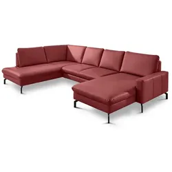 ComfortPlan Ecksofa Detroit Leder Rosso