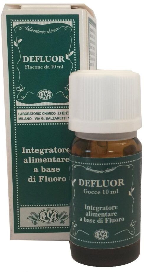 DECA LABORATORIO CHIMICO Srl Deca - Defluor Gocce 10ml - Integratore Alimentare a Base di Fluoro
