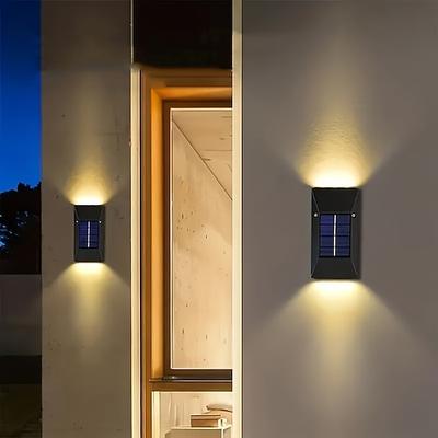 Solar Wandleuchte Außen Dekoration Garten Wandleuchte IP65 wasserdicht Hoch- und Niedrig Licht Outdoor Garten Dekoration Zaunlicht