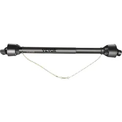 VEVOR Zapfwelle T4 Gelenkwelle, Antriebswelle, 34,9 mm großen 6-Keil-Ende für den Traktor, ausziehbar von 1100 bis 1550 mm, Ideal für Rasenmäher, Freischneider, Bodenfräsen, Düngerstreuer