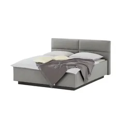 Kollektion Kraft Polsterbettgestell   ¦ grau ¦ Maße (cm): B: 222 H: 102