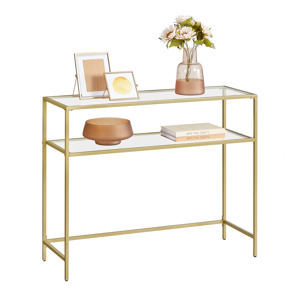 VASAGLE Konsolentisch goldfarben LGT025A01