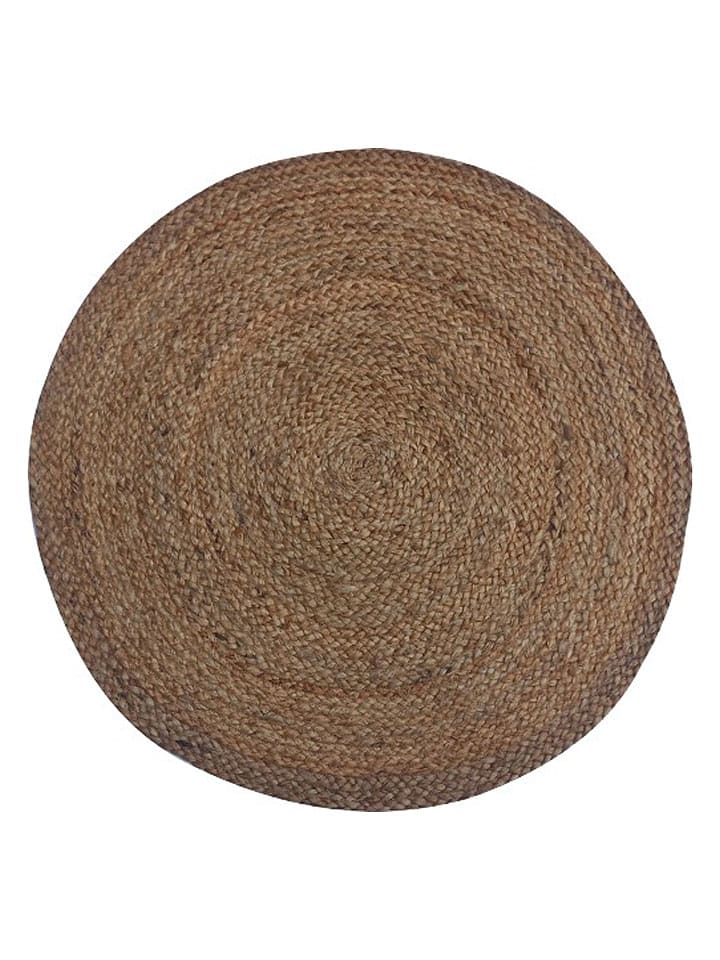 Ornami Jute-Teppich in Braun - Ø 120 cm - onesize