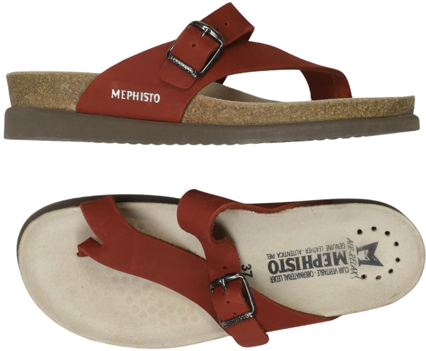 Mephisto Damen Sandalen, Rot, Gr. EU 37, Leder - Second Hand