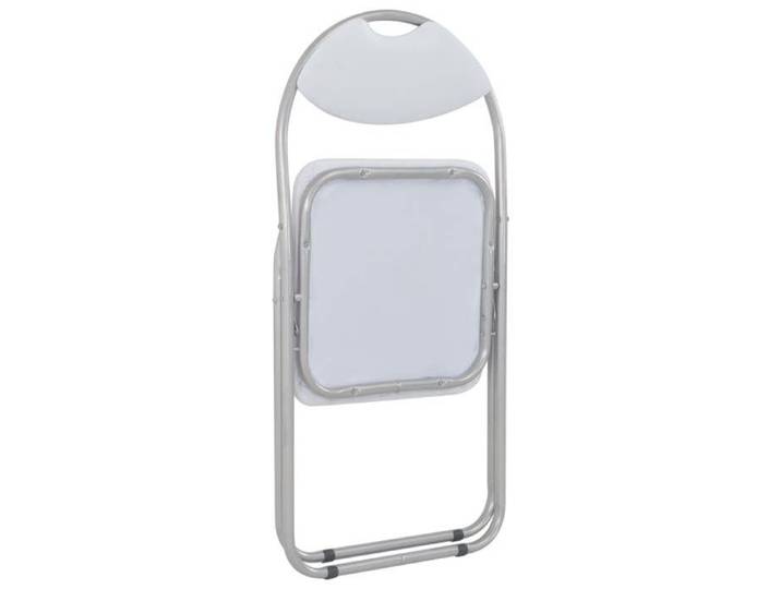 Maison Soldes Chaises pliantes à manger Chaise de Détente - Pour cuisine lot de 4 blanc similicuir - L44xP43xH80.5cm Moderne