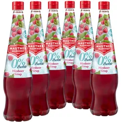 6 X Mautner Markhof 0% Zucker Sirup Himbeere
