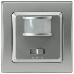 ChiliTec DELPHI 23010 Bewegungsmelder 160°, Silber, 250 V, LED-geeignet, Unterputz, 2-Draht