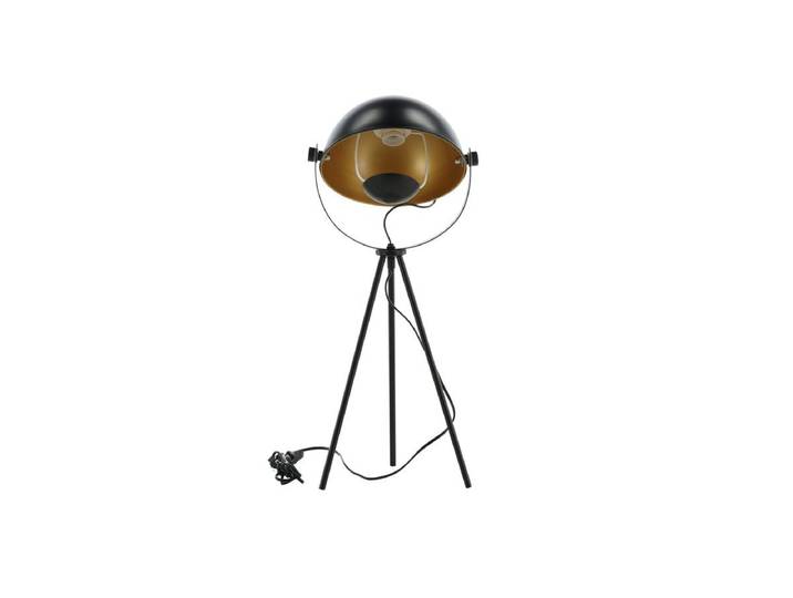 Tischlampe „California“ – Schwarze Leuchte mit goldenen Details - Schwarz - Luxusbetten24