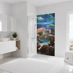Schulte  ExpressPlus  Duschrückwand  DecoDesign  Foto  90x210  cm  Schildkröte