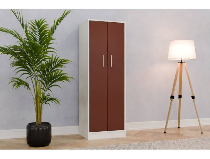 Badezimmer Nischenschrank nach Maß - RAL 8012 Rotbraun - 160x55x45cm - Individuell konfigurieren