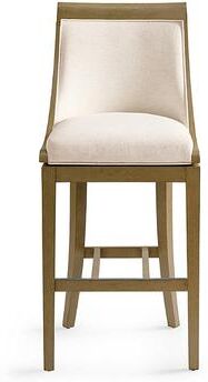 "Avondale Swivel Bar & Counter Stool - Bar Height (29"" Seat), Harvest, Fabric, Harvest/Crypton Chenille Nomad Snow/Bar Height - Grandin Road"