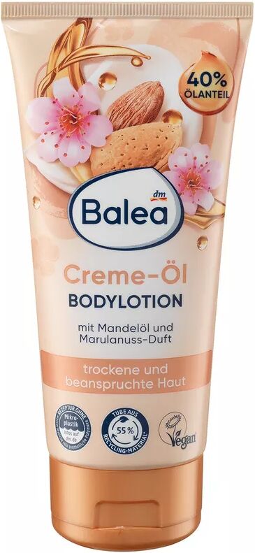 Balea - Bodylotion Creme-Öl Mandelöl & Marulanuss-Duft, 200 ml