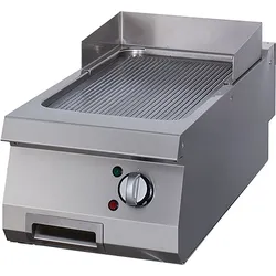 Kochfeld Rillenschliff Chrom - Einzelne Einheit - Tiefe 90cm - Elektrisch -. Maxima