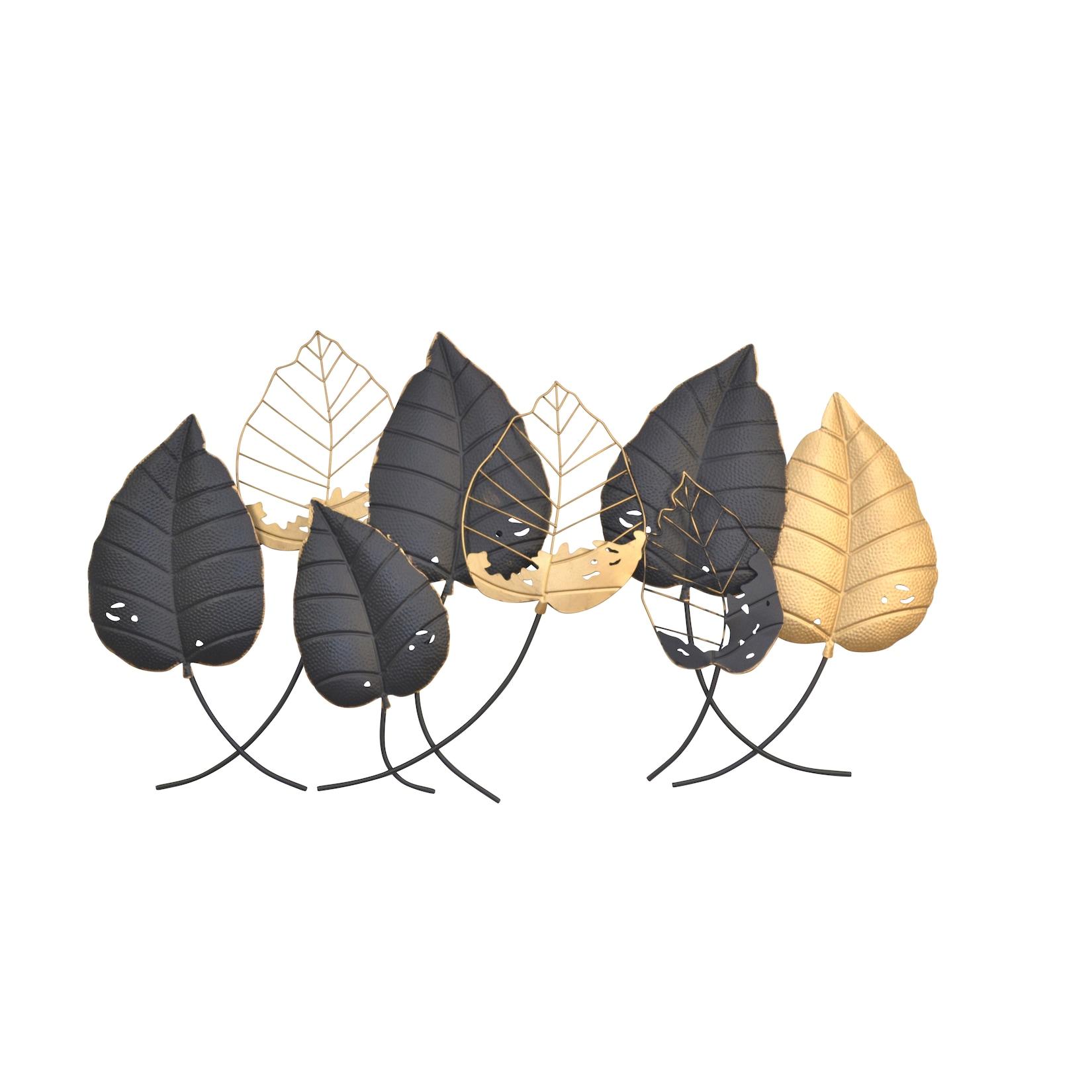 möbel direkt online Wanddekoration Blätter gold