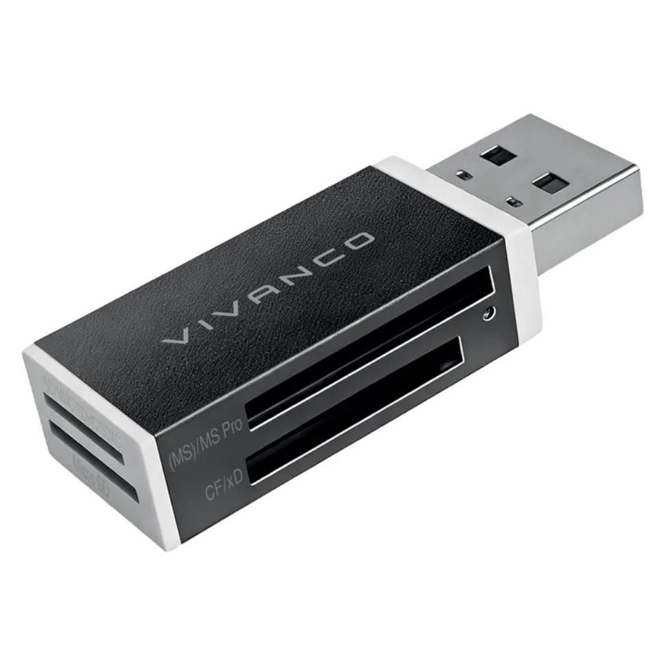 Vivanco Universal Cardreader Stick, USB 2.0 (USB 2.0) (VVITHUBUSBPEN4)