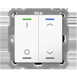 MDT BE-TAL5502.D1 Taster Light 55 2fach, Schalter + Taster, Weiss