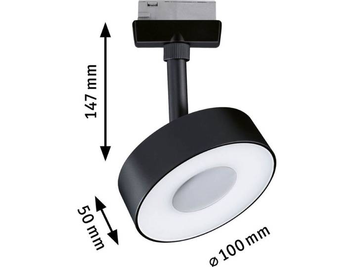 Paulmann 230V-railsysteem lamp URail 5 W LED Zwart (mat)