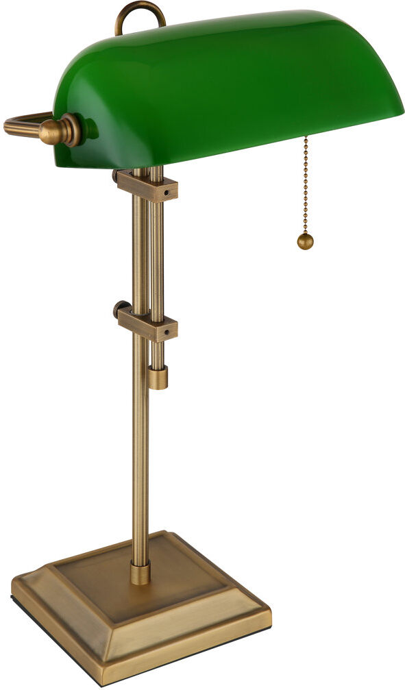 Canora Grey Baidnath Adjustable Metal Bankers Chair Lamp Gold 56cm H X 25cm W X 26.5cm D