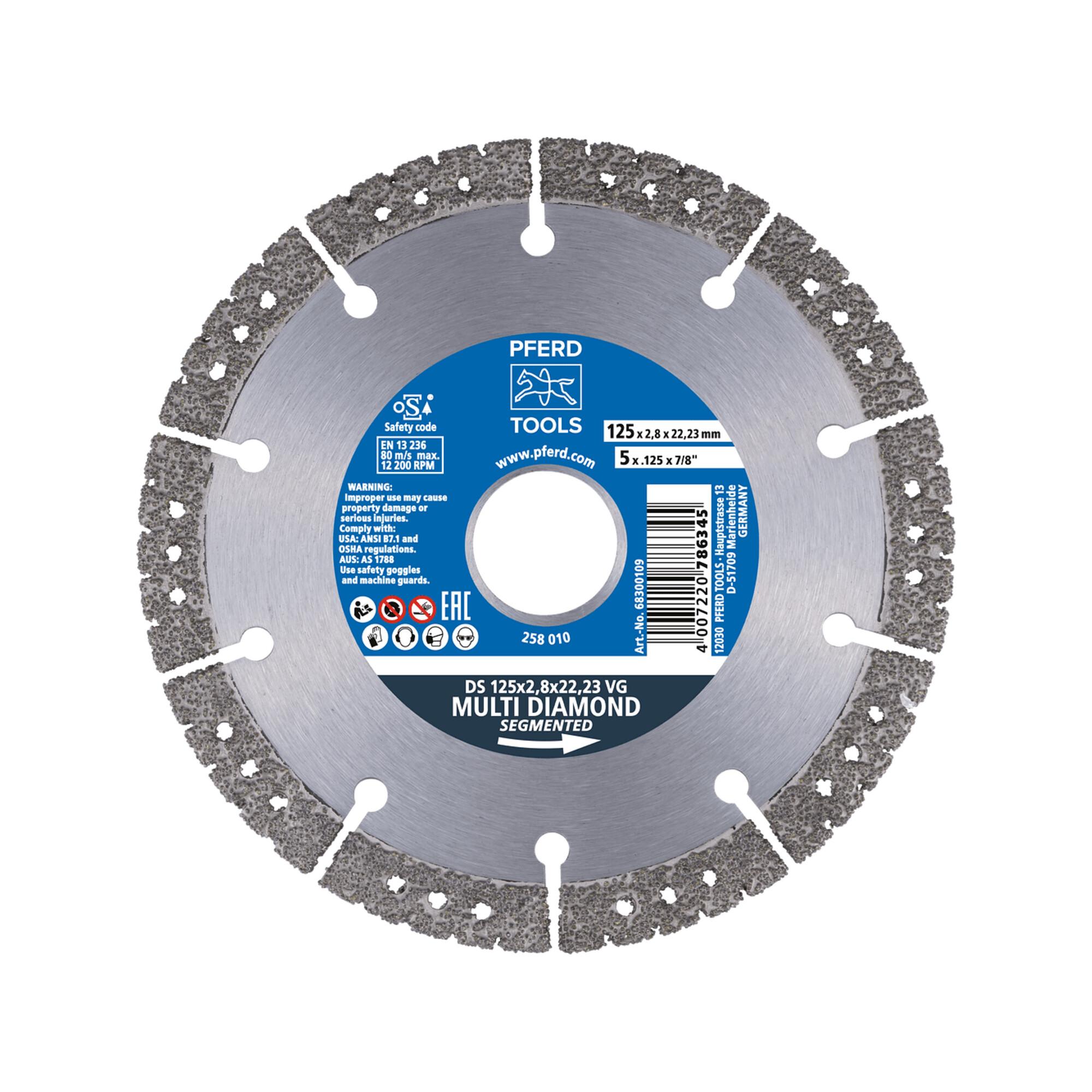 PFERD Diamond tools Trennscheibe DS 180x3,1x22,23 VG (68300110)