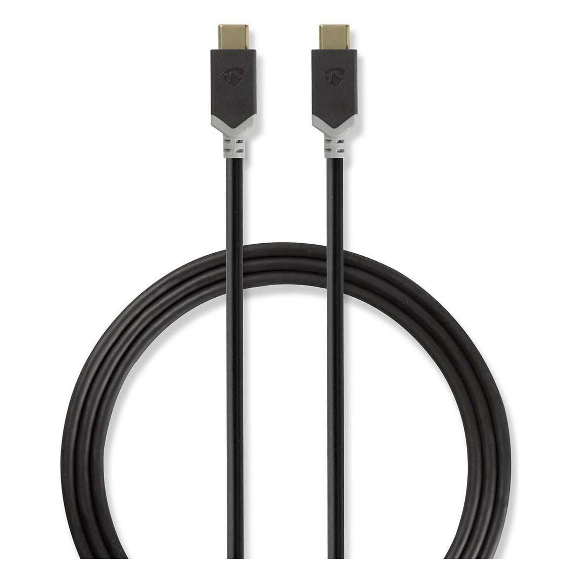 Nedis USB C - USB C (1 m, USB 3.2 Gen 2, 100 W) (CCBP64750AT10)