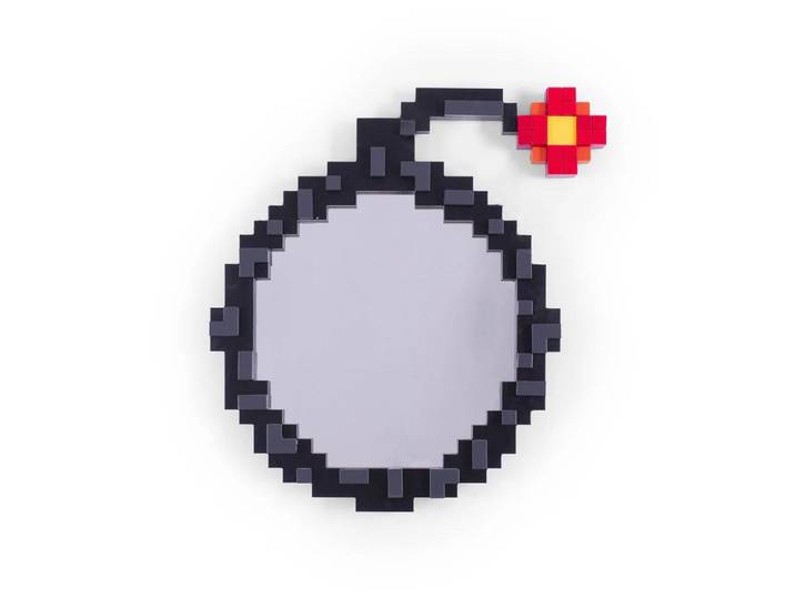 SELETTI miroir murale PIXEL MIRROR (Bomb - MDF et verre)