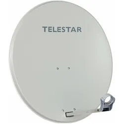 Telestar SAT Antenne DIPID 80 (Parabolantenne, 38 dB, DAB/ DAB+, UKW / MW / LW), SAT Spiegel + SAT Antennen, Beige