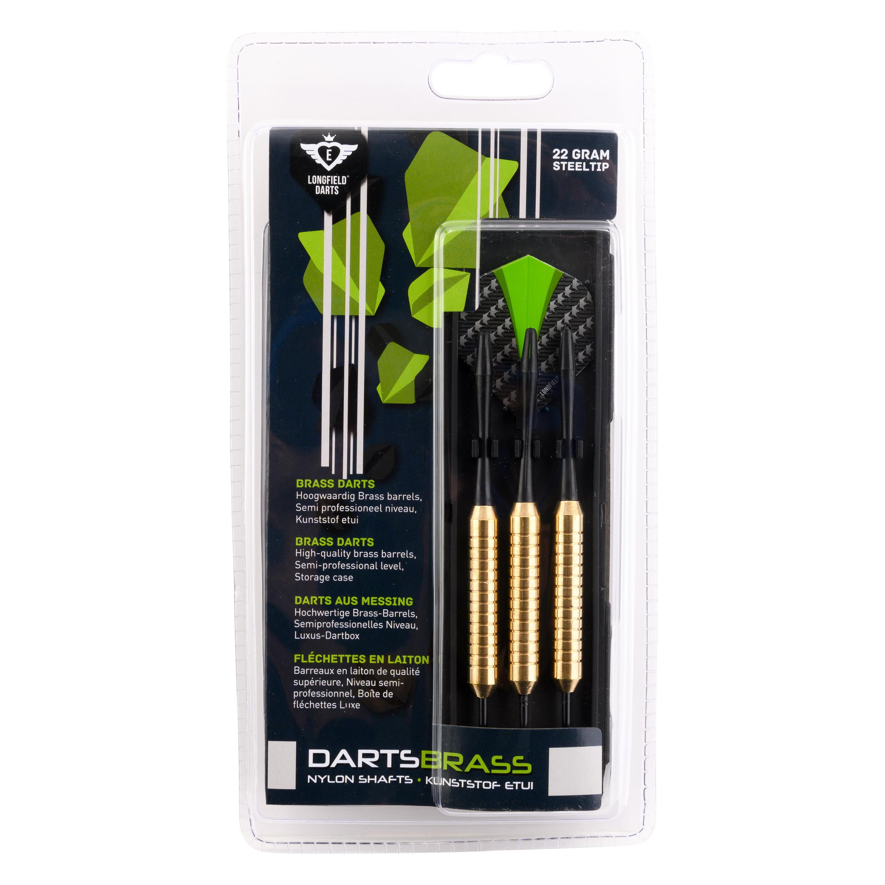 Longfield Darts Longfield Darts Messing im Etui auf Blisterkarte - 22 Gramm (22 g) (062030-22 gr)