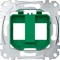 Merten MEG4566-0004 Tragplatten für Steckverbinder Modular Jack, grün MEG45660004