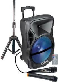 Karma Italiana LX 12 draadloze luidspreker met kabel, 60 Watt, zwart