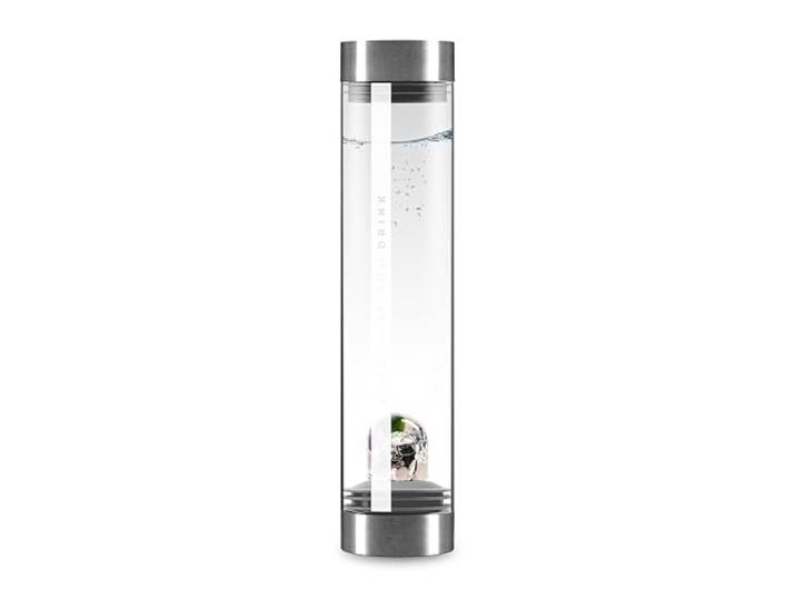 VitaJuwel Sana Premium BEAUTY Karaffe aus Glas mit Edelsteinen (Amethyst, Rosenquarz, Jade & Bergkristall) - für Entspannung, Selbstliebe & Vitalität
