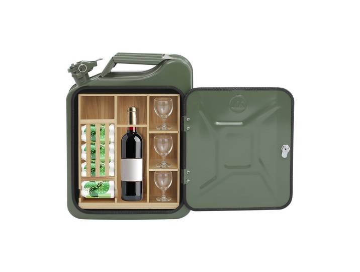 Réservoir forme Jerry kann Minibar Mini whisky Bar boîte à vin ornements Mini Bar armoire à vin artisanat décoration Champagne liqueur stockage