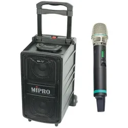 Mipro MA-727 mit 1-Kanal Empfangsmodul und Mikrofon (Aktiv), PA Lautsprecher, Schwarz