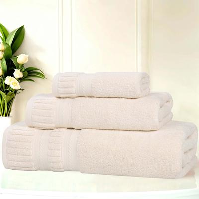 Superior Venice Zero Twist Cotton Medium Weight Absorbent 3 Piece Towel Set