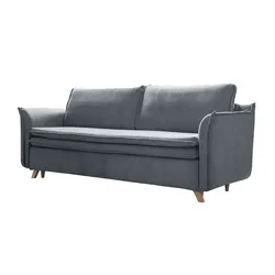 Miuform Einzelsofa mit Schlaffunktion Charming Charlie ¦ grau ¦ Maße (cm): B: 225 H: 85