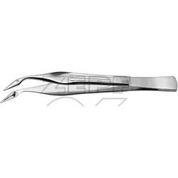 Carmalt Splitterpinzette gebogen 10,5 cm