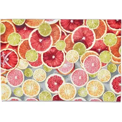 Sansibar In- & Outdoorteppich Rantum Beach SA-003 orange multi Ø 160 cm