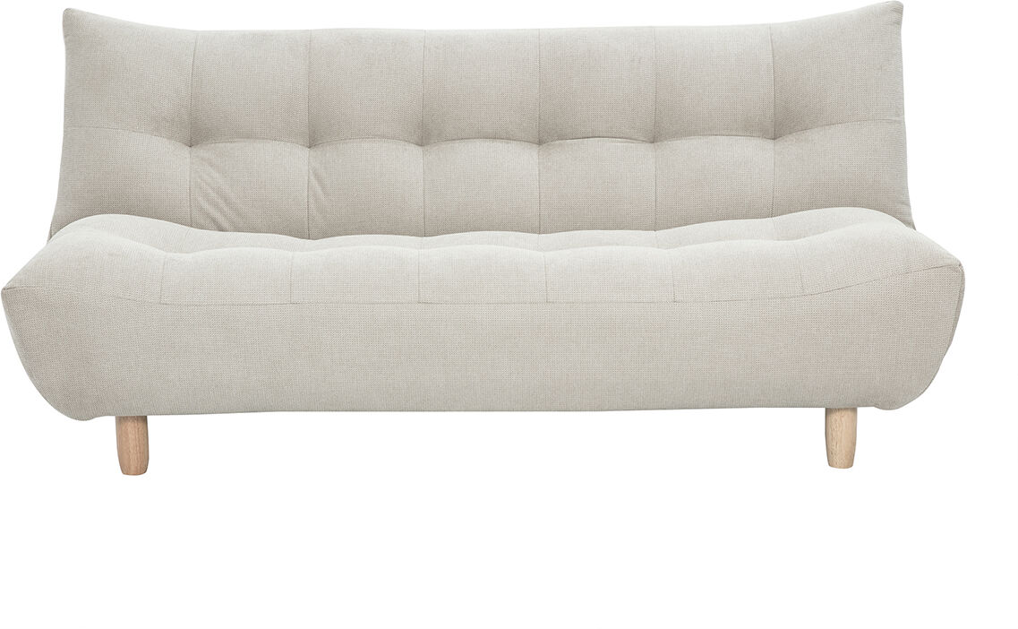 Miliboo Design-Schlafsofa skandinavisch Beige und Eiche YUMI