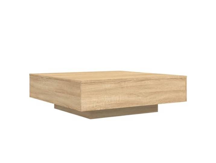 GHVBNMF Couchtisch Sonoma-Eiche 100x100x31 cm aus Holzwerkstoff Moderner quadratischer Sofatisch in Sonoma-Eiche Optik für Wohnzimmer und Lounge mit stabiler Ablagefläche.