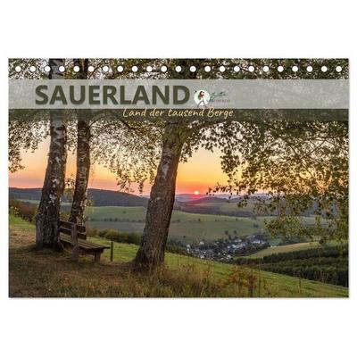 Sauerland - Land der tausend Berge (Tischkalender 2027 DIN A5 quer), CALVENDO Monatskalender