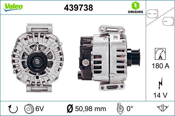 Valeo Generator New Original Part 439738 Für Mercedes (Bbdc)