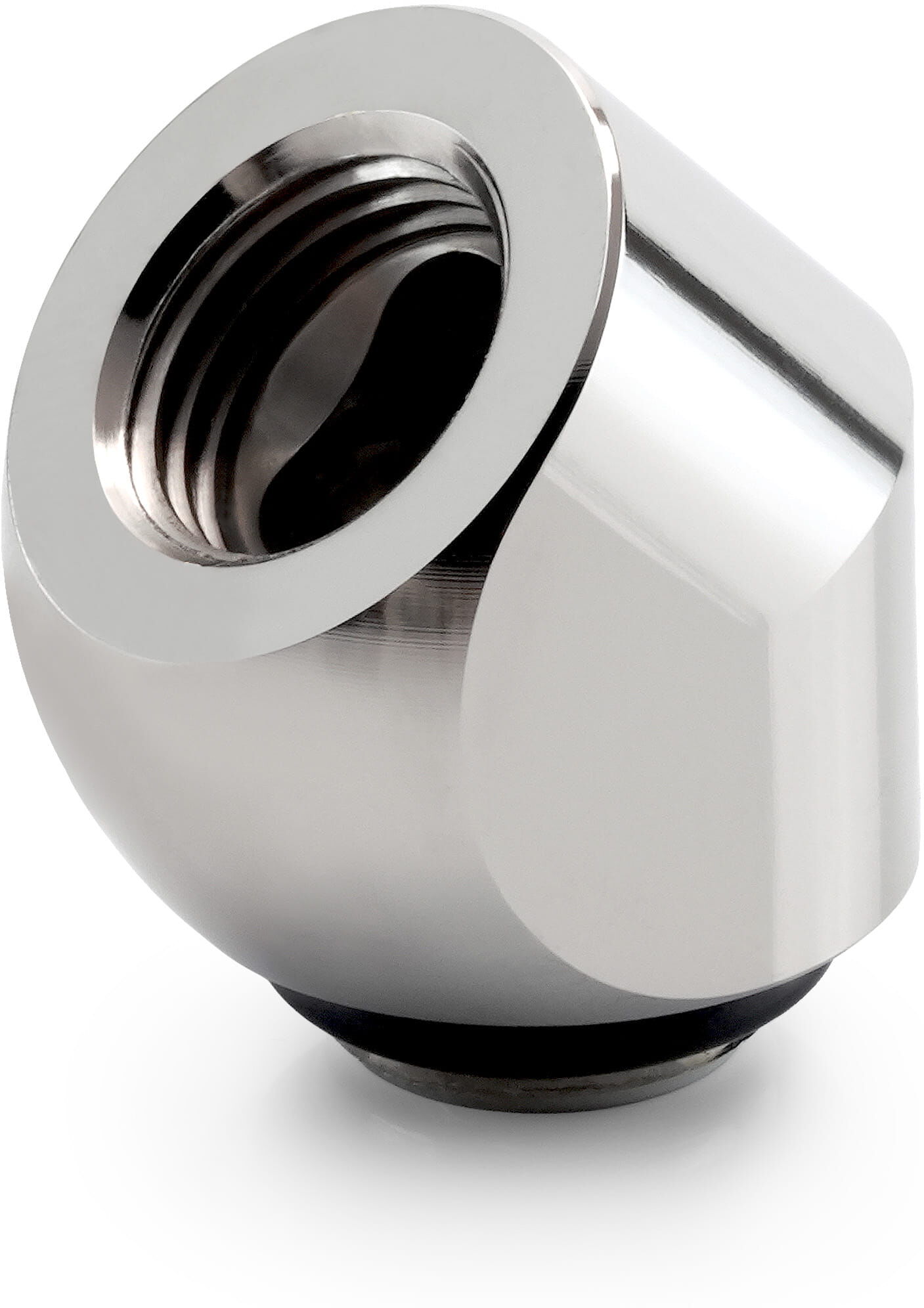 Thermal Grizzly DeltaMate Drehanschluss - 45&deg; Glanz Nickel